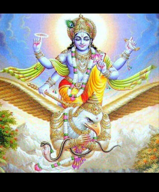 Lord Vishnu nd Garud